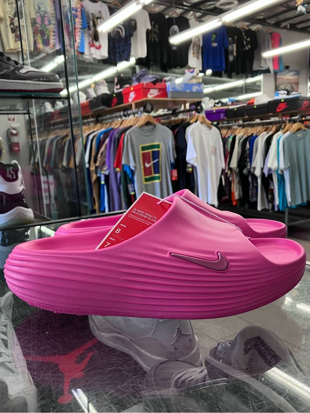 Women’s Nike ReactX Rejuven8 Slide Pinksicle Size 8